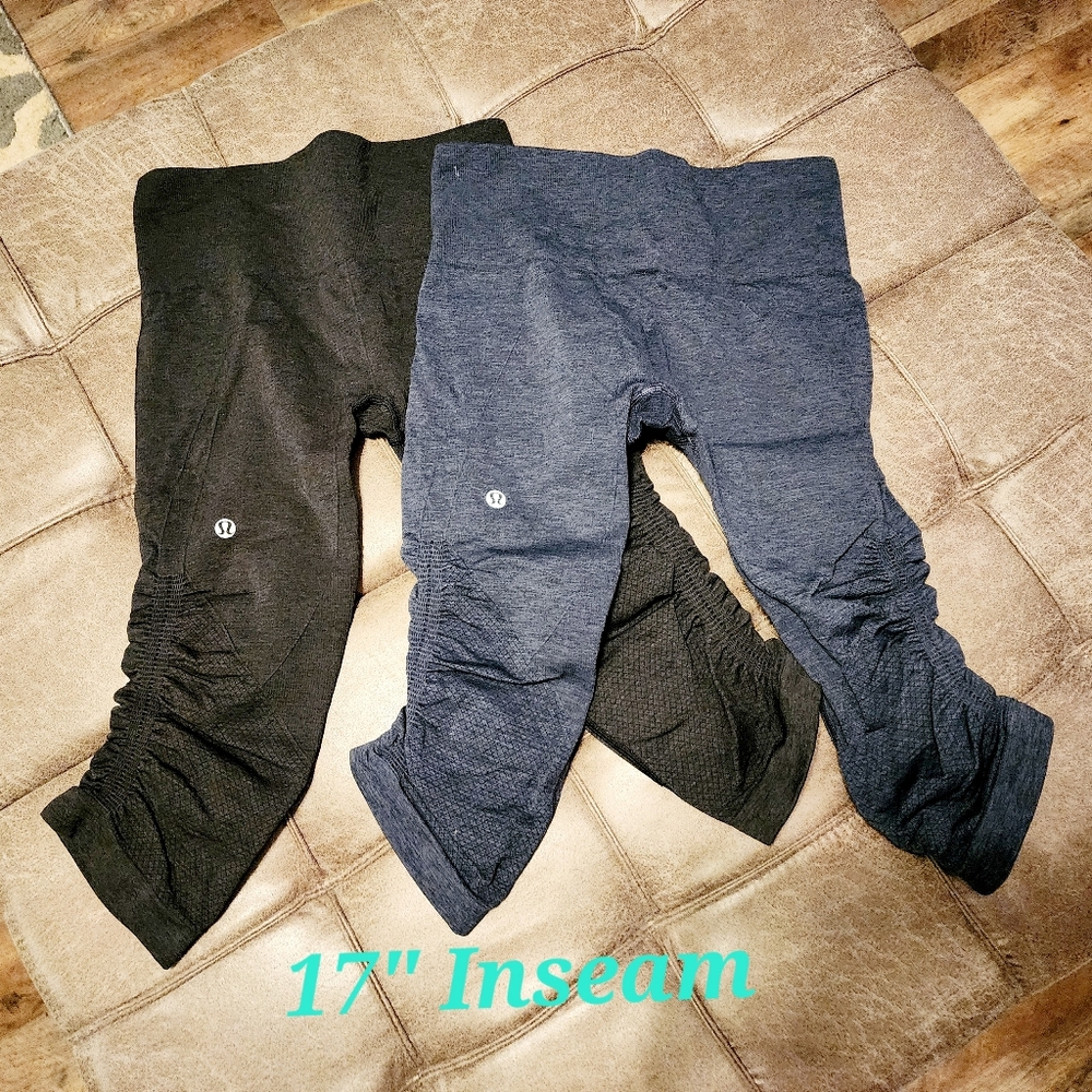 Lululemon 19" Cropped Leggings. Two pair!